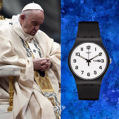 pope francis swatch auction.